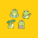 Clothes Jewelry Metal Lapel Pins Cute Frog Enamel Pins Cute Badge Animal Brooch