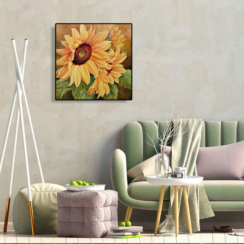 5D DIY Full Drill Diamond Painting Sunflower Cross Stitch Embroidery Craft Newly