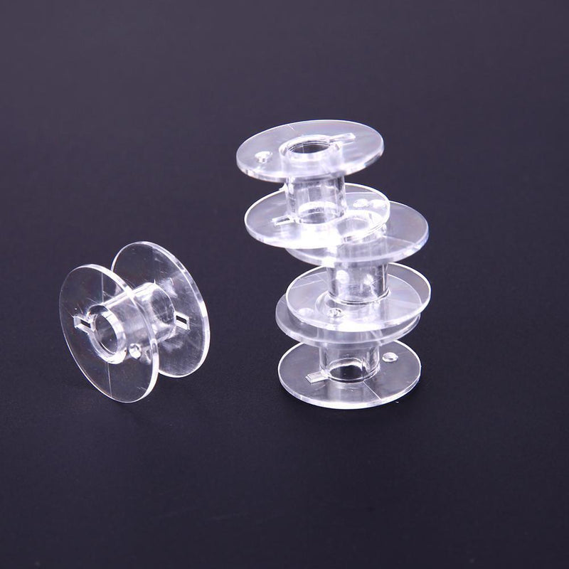 50pcs Empty Coils Plastic Transparent Sewing Machine Coils Sewing Thread