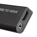 3.5mm Audio Output HD Cable Audio Video Converter USB Adapter PS2 To HDMI