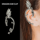 Punk Style Fashion Jewelry Ear Studs Dragon-Shaped Cuff Earrings Ear Clip