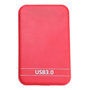 2.5 inch SATA 2 to USB3.0 HDD SSD Case External Hard Disk Enclosure (Red)