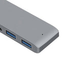 Dual Type-C Hub 2 Ports USB 3.0 TF Card Reader Adapter for MacBook Pro 2016 2017