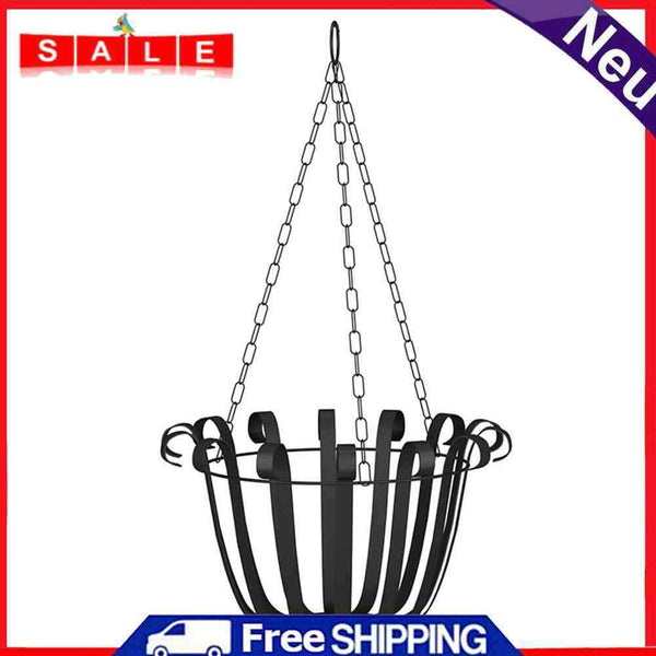 Iron Hanging Baskets for Plants Flower Pot Basketball Balcony Garden Plant Hanger