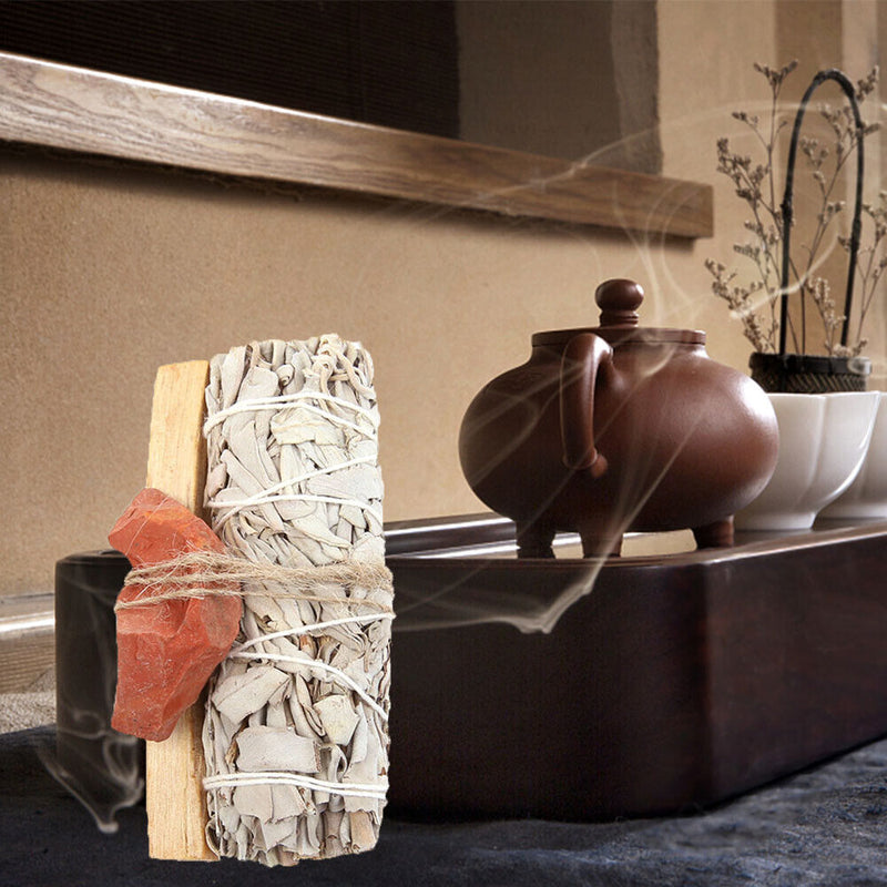 White Sage Incense Bundles Sacred Wood Aroma Indoor Home Office Purification