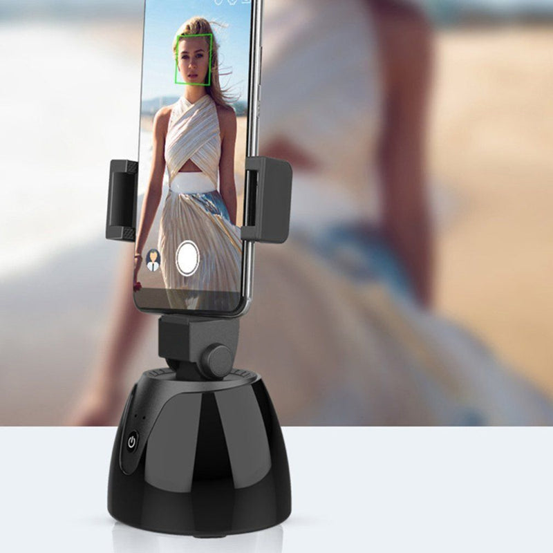Vlog Tripod Head Phone Holder Selfie Stick Auto Smart Shooting Face Tracking