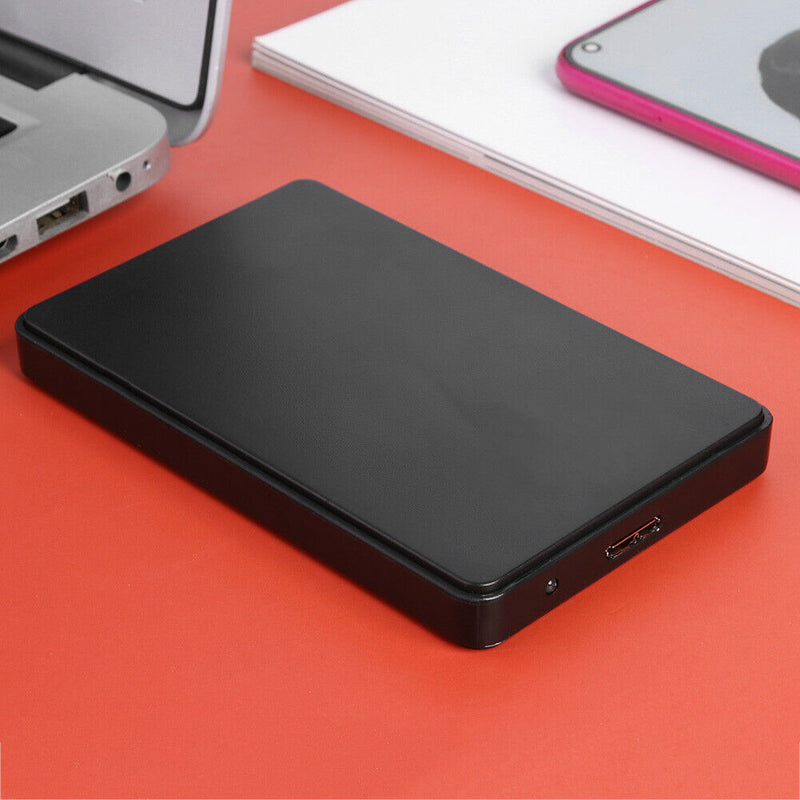 2.5 inch USB 3.0 Hard Disk Enclosure 6Gbps HDD SSD External Case (Black)