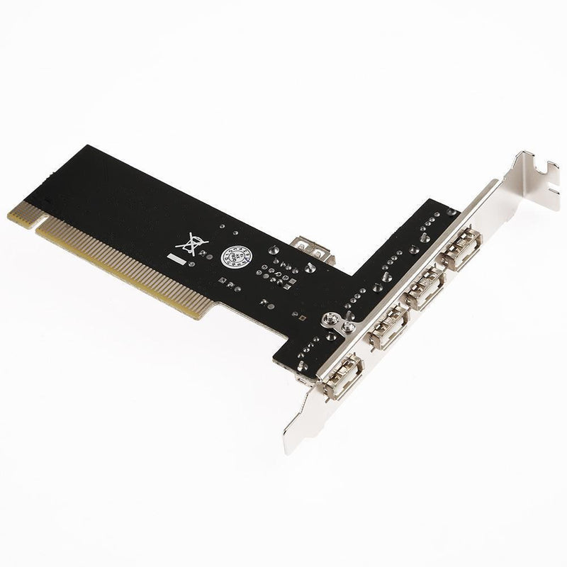 PC 4 Ports PCI to USB 2.0 HUB Riser PCI Expansion Card Adapter Converters Newly