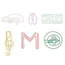 Mixed Color Color Paper Clip Boxed shape Folder Metal Clamp Memo Clamp