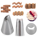 Piping Cake Pastry Baking Tools Fondant Lotus Flower Nozzles Cupcake Decorating