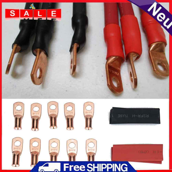 Various Cable Ties for High Performance Copper Batteries with 8 AWG + 2:1 Schru
