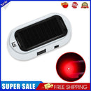 #A Universal Solar USB Powered Car LED Alarm Light Anti-Theft Warning Blinking L