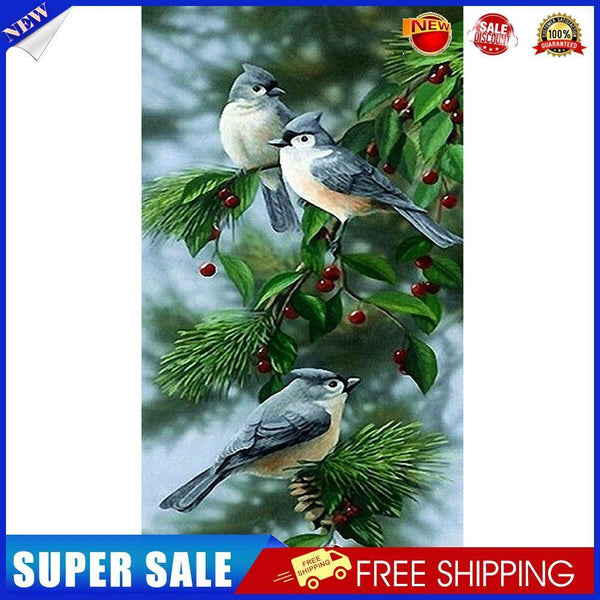 Birds on Branch Oil Paint By Numbers Kit DIY Handpainted on Canvas Wall Art