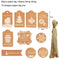 Xmas Decoration Santa Claus Gift Wrapping Christmas Labels Kraft Tag Hang Tags