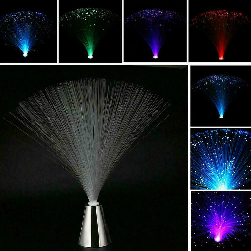 Fiber Optic Light Lamp Colour Changing Sensory Light Base Operated Battery G0C9