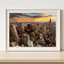 DIY Digital Oil Painting Kit Coded Hand Painted Picture City Scape Acrylic Paint