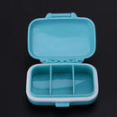 3 Grids Portable Pill Box Medicine Jewelry Storage Case Container(Blue)