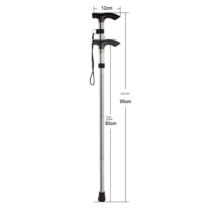 5-section Hiking Pole Non-slip Climbing Stick Adjustable Collapsible for Elde