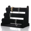 3-Tier Jewelry Bracelet Watch Bangle Display Holder Stand Showcase T-bar