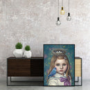 Frameless Oil Paint By Numbers DIY Girl Bird Picture Craft Kit for Living Room