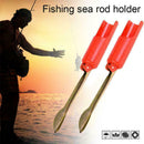 Fishing Rod Stand Pole Holder Plug Insert Ground Adjustable Tool E5J3 S7L5 X0R2