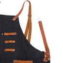 Barber Sleeveless Denim Apron Hairdresser Hair Cutting Protection Tool (B) Newly