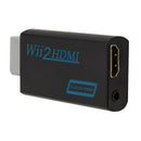 WII to HDMI-compatible Converter Full HD 1080P Wii 2 Adapter 3.5mm (Black) Newly