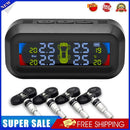 AN-10C Solar Car TPMS Tire Pressure Monitoring System (Red+Blue Internal)