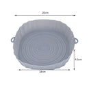 Silicone Air Fryer Liner Reusable Oven Baking BBQ Fryer Non-Stick Pan Mat 7"