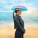Fishing Umbrella Hat Foldable Outdoor Sun Shade Waterproof Cap (Multi) Newly