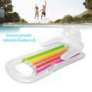#A Swimming Pool Lounge Chair Floating Row Plastic Water Sports Air Mat Toys