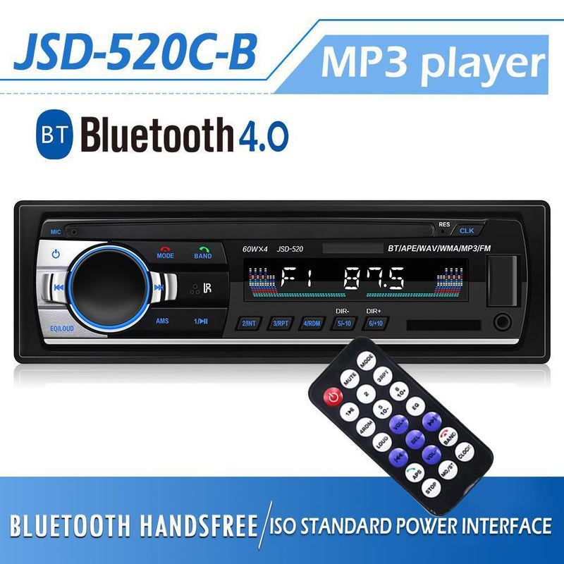 Multi-functional Vehicle Car Bluetooth MP3 Player Aux Input USB Remote Control