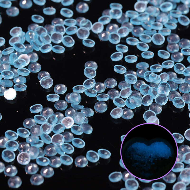 15g/Bag DIY Luminous Round Rhinestones Kit for Diamond Painting (Blue)