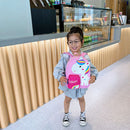 Kindergarten Cute Cartoon Animal Backpack Children Knapsack Handbags (Pink)
