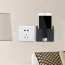 Wall Mounted Mobile Phone Charging Organizer Storage Box Stand Rack (Black)