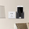 Wall Mounted Mobile Phone Charging Organizer Storage Box Stand Rack (Black)