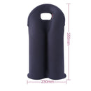 2 Bottles Neoprene Cooler Wine-bottle Bag Protective Cover (Pink+Black) Newly