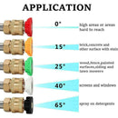 5 pcs Pressure Washer Spray Tips Nozzles High Power Kit Set 1/4" C8T5 Quick W1P2