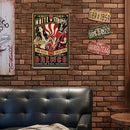 White Stripes Concert Metal Plate Tin Sign for Bar Pub Club Cafe Wall Art