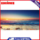Beach Sunset Oil Paint By Numbers Canvas Wall Art Craft Coloring Drawing for Kid