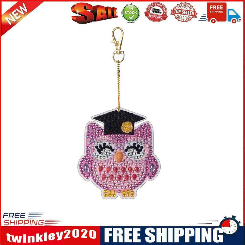 Cartoon Diamond Painting Keychain DIY Luminous Key Ring Pendant (DSK044)
