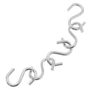 Sports Heavy Duty Chain Nets Link Rims Metal Basketball Net with S Hooks