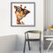 Giraffe with Glasses Oil Paint By Numbers Kits Canvas Drawing DIY Cartoon