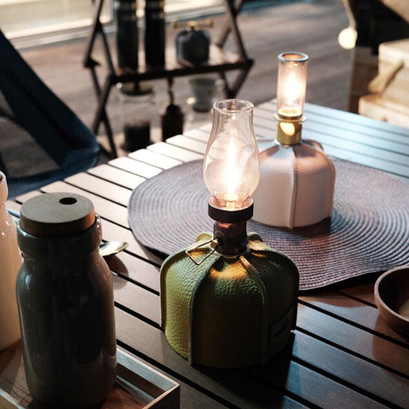 Camp Gas Tank Leather Case Canister Protective Cover Fuel Cylinder Storage Bag