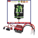 F540 Brushed Motor + 60A Bidirectional Brake ESC for 1/10 RC Racing Crawler Car