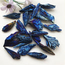 Healing Jet Stone Mineral Specimen Titanium Crystals Cluster Black Tourmaline