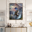 Flag Eagle Oil Paint By Numbers Kit DIY Acrylic Painting on Canvas Frameles