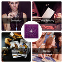 Tarot Card Tablecloth Zodiac-pattern Flannel Tarots Cloth 49x49cm (Purple)