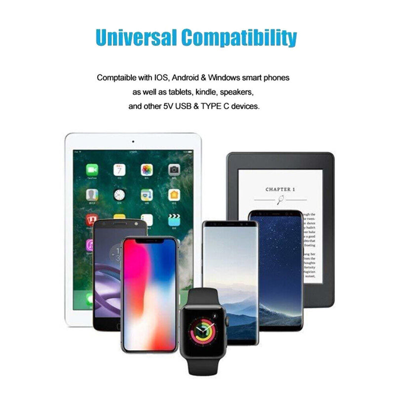 USB Hub 480Mbps High Speed Multi USB 2.0 Splitter Power Cable Expander Adapter