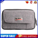 Waterproof Oxford Cloth Purse Men Sport Belt Wallet Card Clutch Bag (Grey)